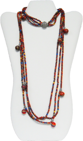 Fashion Necklace made of Gemstone (Length 100cm) - Gifts Warehouse Outlet